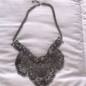 Chunky silver necklace